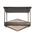 Cairo 4 Light Decorative Flush Ceiling Light Urban Bronze-7