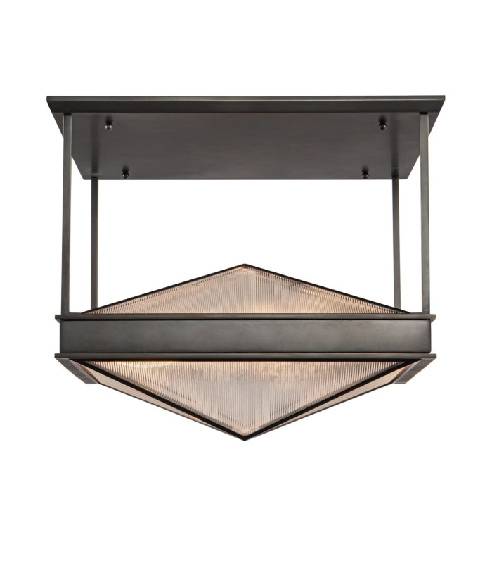 Cairo 4 Light Decorative Flush Ceiling Light Urban Bronze-7