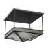 Cairo 4 Light Decorative Flush Ceiling Light Urban Bronze-8