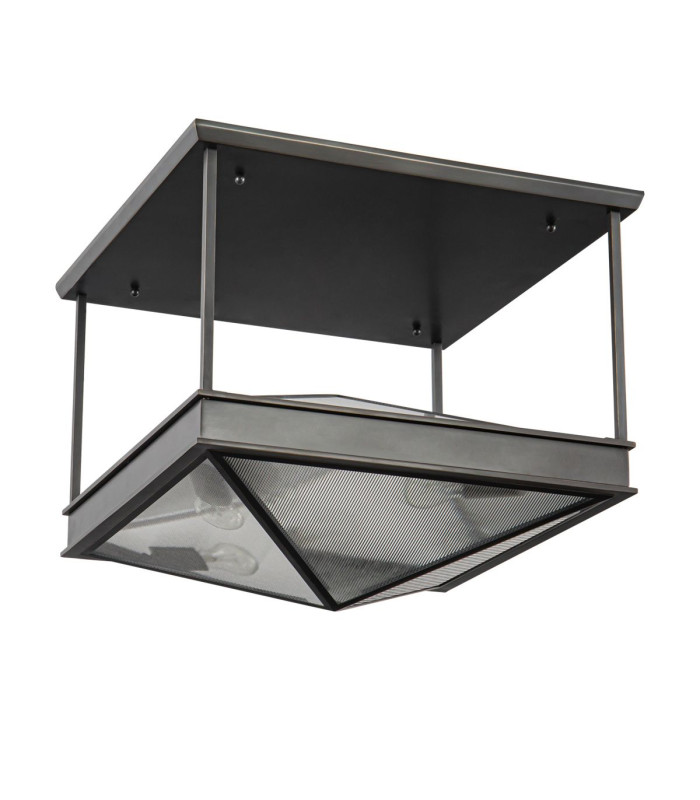Cairo 4 Light Decorative Flush Ceiling Light Urban Bronze-8