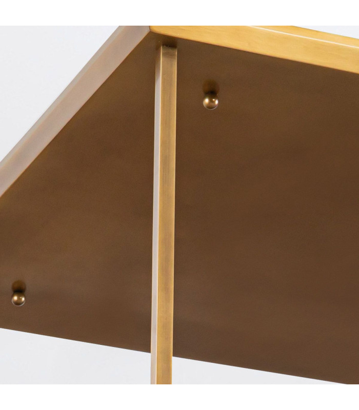 Cairo 4 Light Decorative Flush Ceiling Light Vintage Brass-4