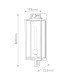 Catalina Large Outdoor Wall Lantern Black with Burnished Bronze accents IP44-3