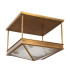 Cairo 4 Light Decorative Flush Ceiling Light Vintage Brass-8