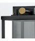 Catalina Medium Outdoor Wall Lantern Black with Burnished Bronze accents IP44-6
