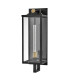 Catalina Large Outdoor Wall Lantern Black with Burnished Bronze accents IP44-8