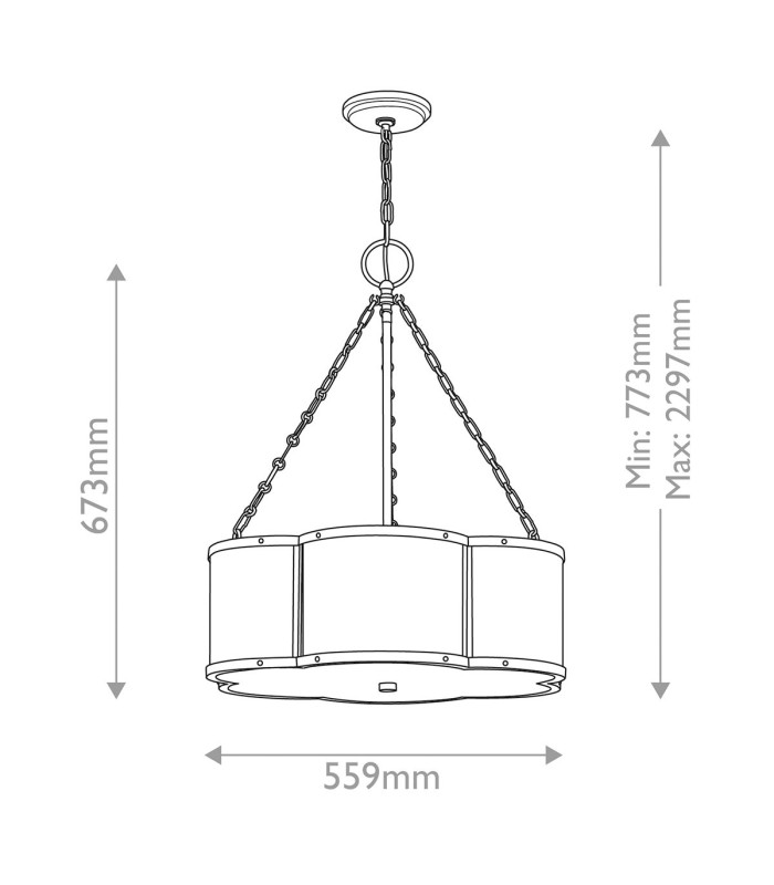 Chance Cylindrical Pendant Ceiling Light Blackened Brass-2