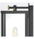 Catalina Medium Outdoor Wall Lantern Black with Burnished Bronze accents IP44-7