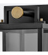Catalina Large Outdoor Wall Lantern Black with Burnished Bronze accents IP44-9
