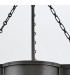 Chance Cylindrical Pendant Ceiling Light Blackened Brass-4