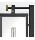 Catalina Large Outdoor Wall Lantern Black with Burnished Bronze accents IP44-10