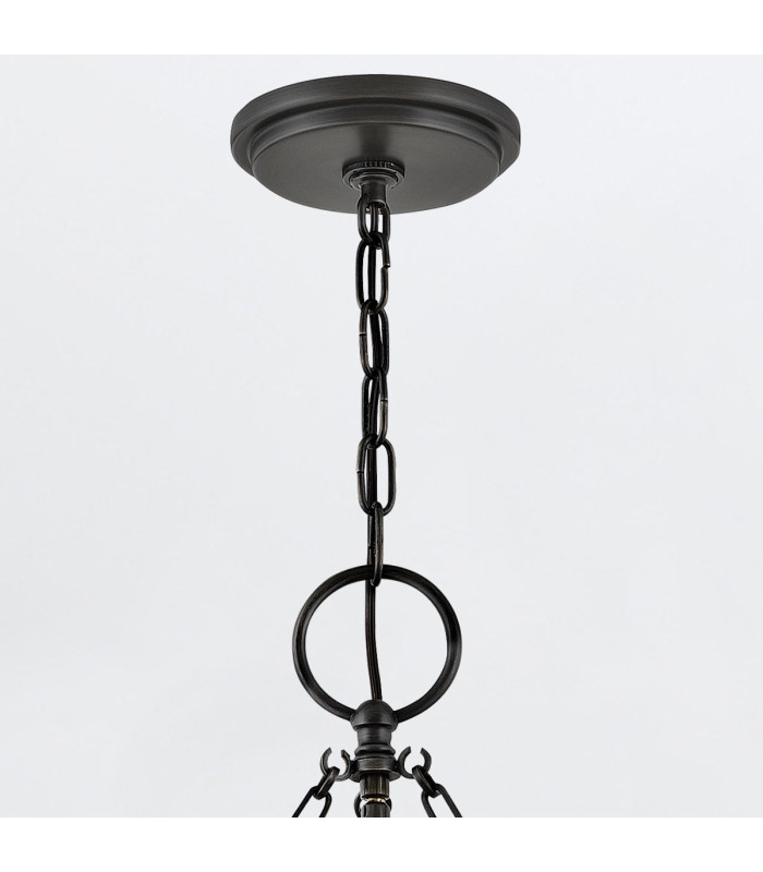 Chance Cylindrical Pendant Ceiling Light Blackened Brass-5