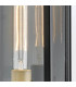 Catalina Medium Outdoor Wall Lantern Black with Burnished Bronze accents IP44-9