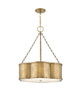 Chance Cylindrical Pendant Ceiling Light Heritage Brass-1