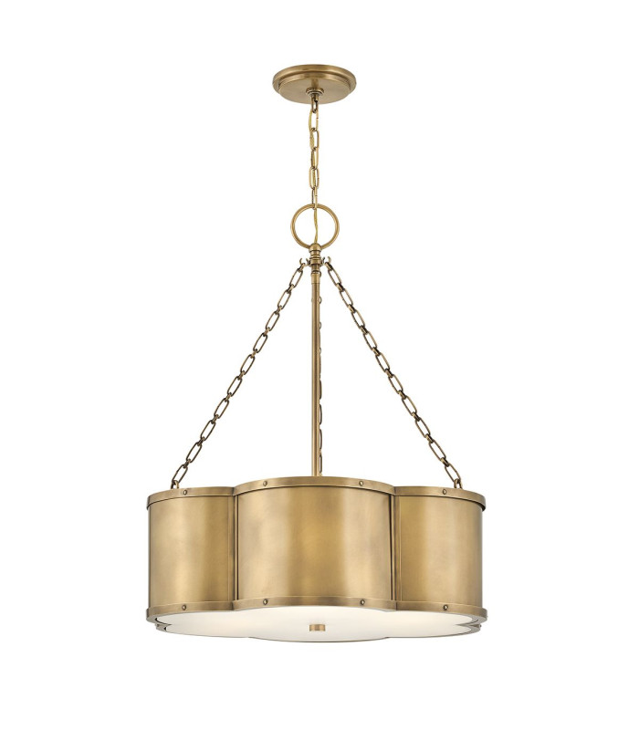 Chance Cylindrical Pendant Ceiling Light Heritage Brass-1
