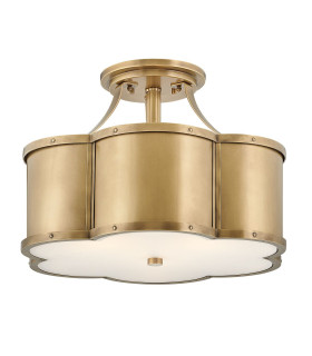 Chance Cylindrical Ceiling Light Heritage Brass-1