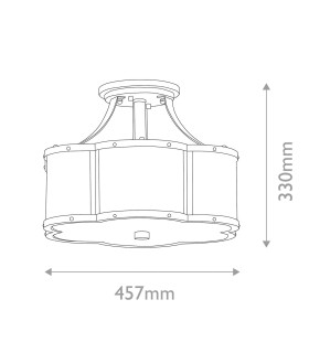 Chance Cylindrical Ceiling Light Heritage Brass-2