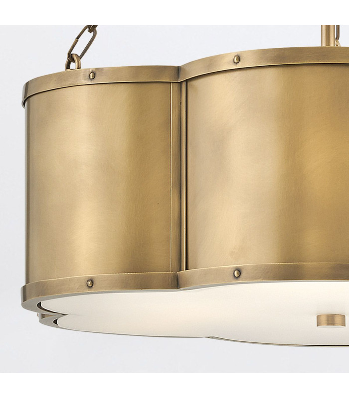 Chance Cylindrical Pendant Ceiling Light Heritage Brass-5