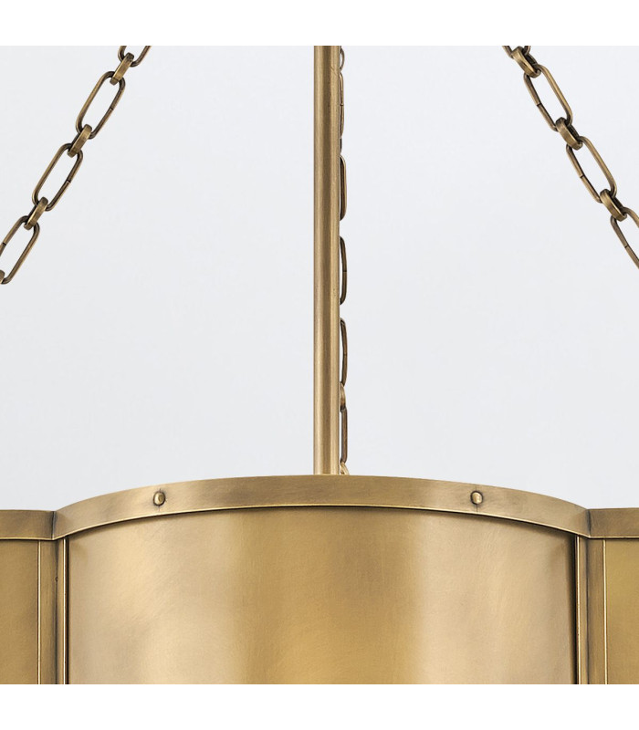 Chance Cylindrical Pendant Ceiling Light Heritage Brass-6