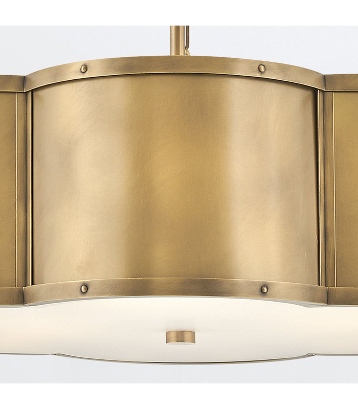 Chance Cylindrical Pendant Ceiling Light Heritage Brass-8