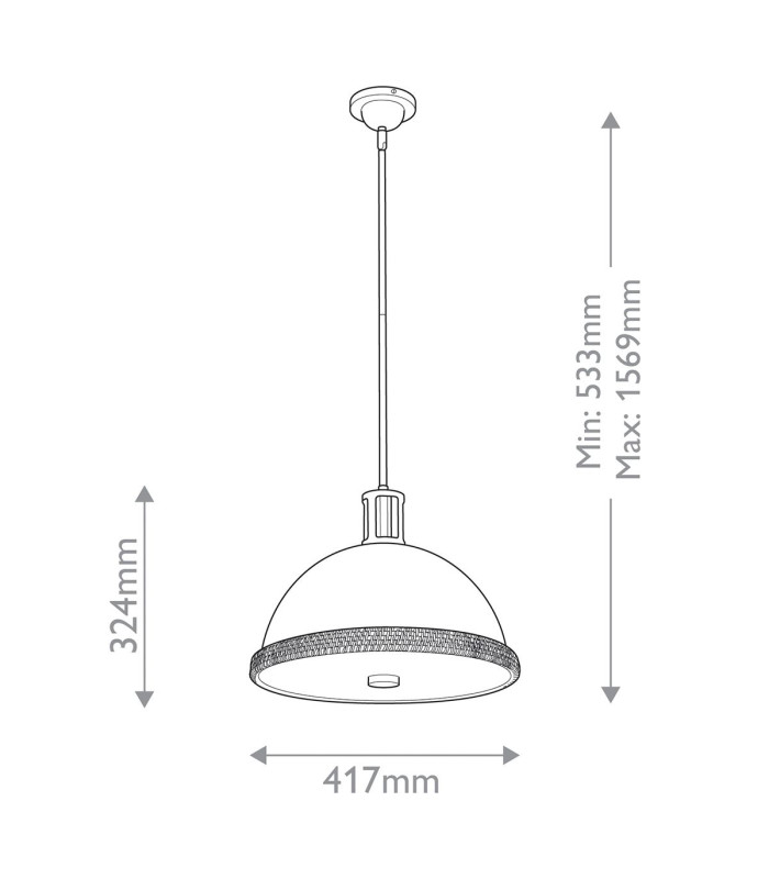 Doral Dome Pendant Ceiling Light Matte White Vintage Brass-2