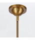 Doral Dome Pendant Ceiling Light Matte White Vintage Brass-5
