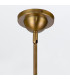 Doral Dome Pendant Ceiling Light Matte Black Vintage Brass-8