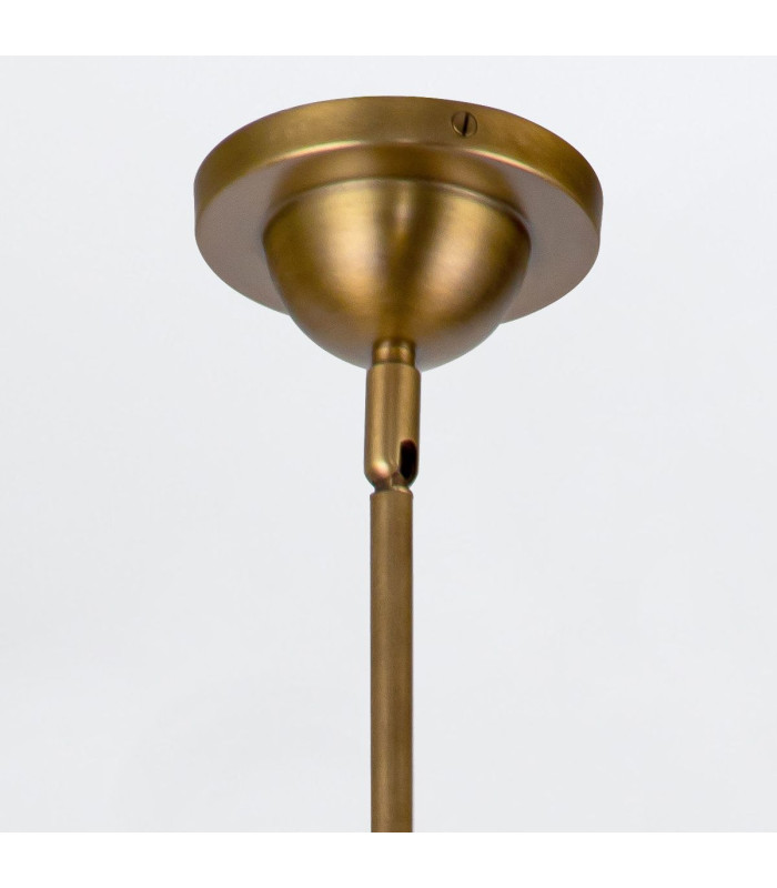 Doral Dome Pendant Ceiling Light Matte Black Vintage Brass-8