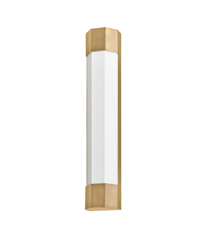 Facet Bathroom Wall Lamp Heritage Brass IP44-1