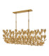 Flora 10 Light Bar Pendant Ceiling Light Burnished Gold-1