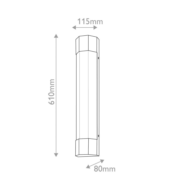 Facet Bathroom Wall Lamp Heritage Brass IP44-2