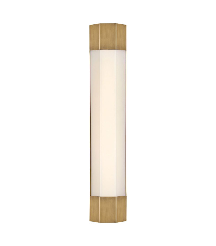 Facet Bathroom Wall Lamp Heritage Brass IP44-4