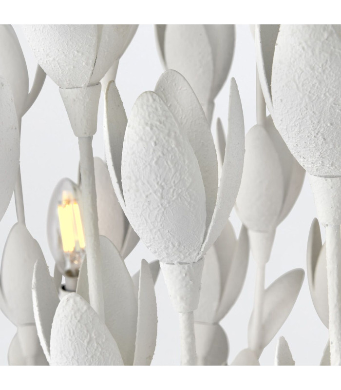 Flora 10 Light Bar Pendant Ceiling Light Textured Plaster-5