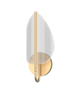 Floriana Integrated LED Wall Lamp Natural Brass-1
