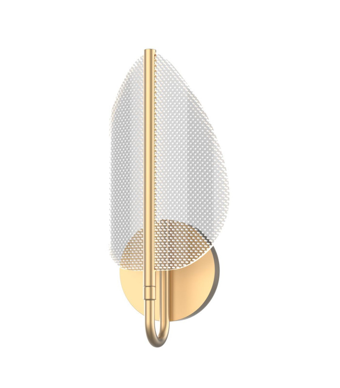 Floriana Integrated LED Wall Lamp Natural Brass-1