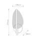Floriana Integrated LED Wall Lamp Natural Brass-2