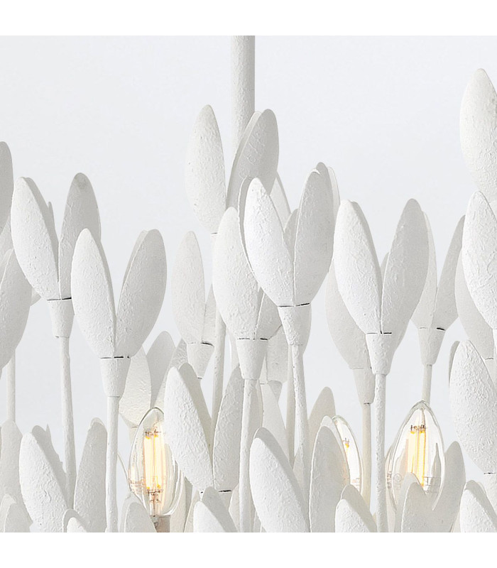 Flora 10 Light Bar Pendant Ceiling Light Textured Plaster-8