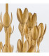 Flora 10 Light Bar Pendant Ceiling Light Burnished Gold-9