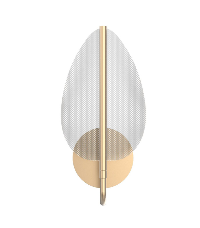 Floriana Integrated LED Wall Lamp Natural Brass-3