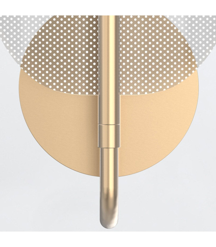 Floriana Integrated LED Wall Lamp Natural Brass-4