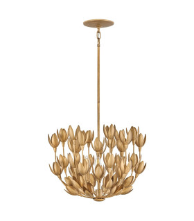 Flora Pendant Ceiling Light Burnished Gold-1