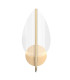 Floriana Integrated LED Wall Lamp Natural Brass-7