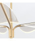 Floriana 8 Leaf Integrated LED Pendant Ceiling Light Natural Brass-4