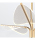 Floriana 8 Leaf Integrated LED Pendant Ceiling Light Natural Brass-8