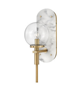 Gilda Globe Wall Lights Heritage Brass IP44-1