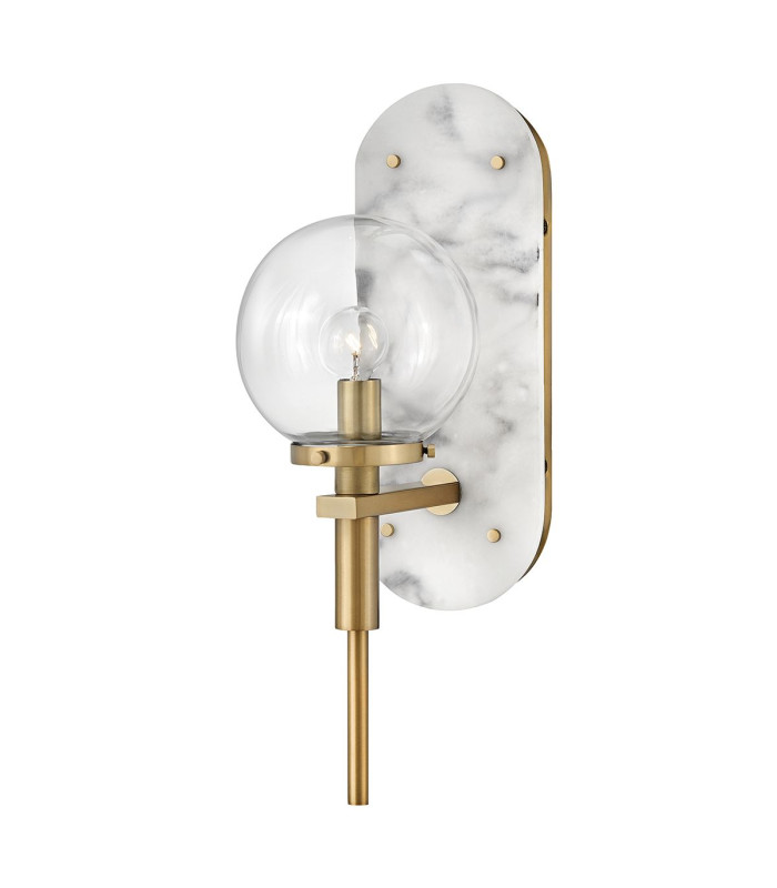 Gilda Globe Wall Lights Heritage Brass IP44-1