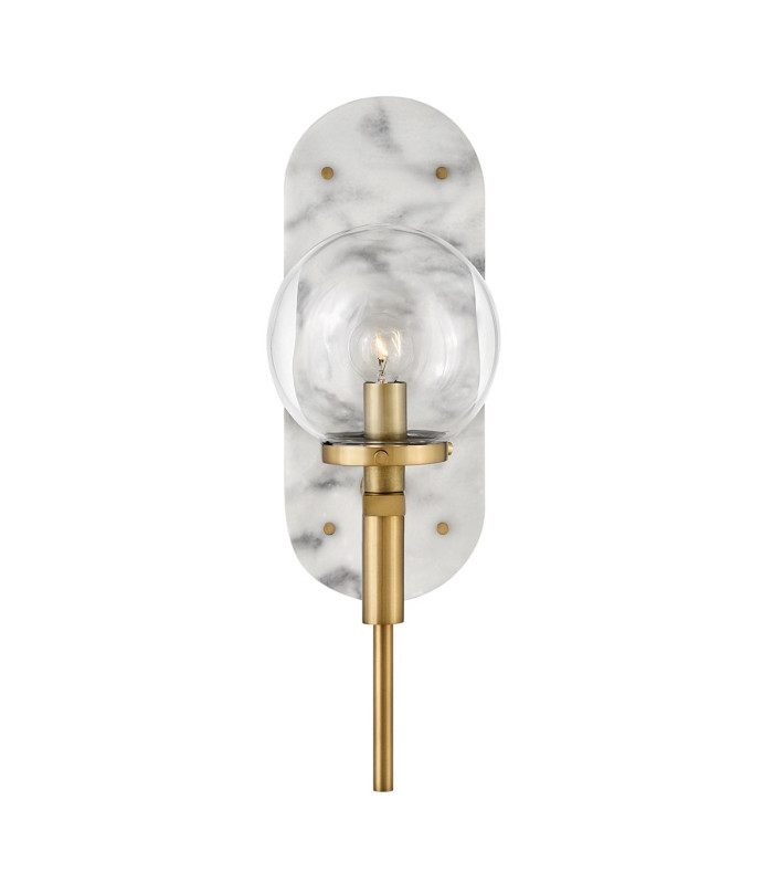 Gilda Globe Wall Lights Heritage Brass IP44-4