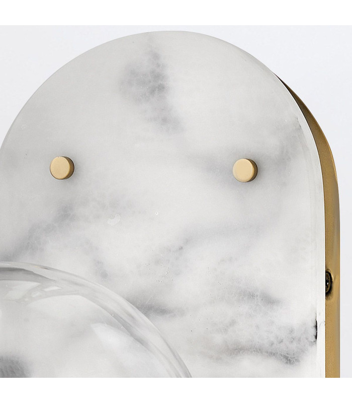 Gilda Globe Wall Lights Heritage Brass IP44-5