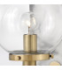 Gilda Globe Wall Lights Heritage Brass IP44-6