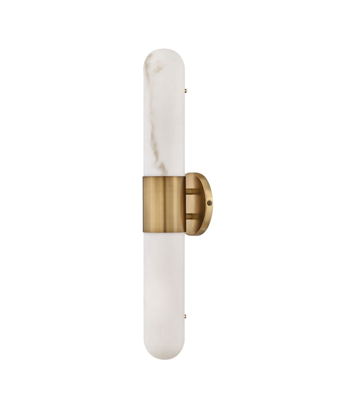 Ibiza Large Integrated LED Wall Lamp Heritage Brass IP44-1