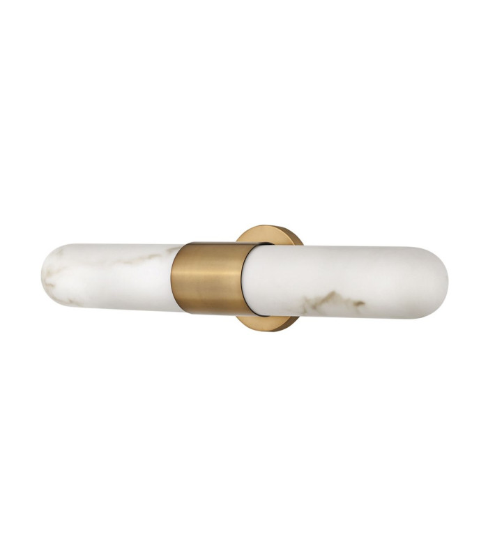 Ibiza Large Integrated LED Wall Lamp Heritage Brass IP44-4